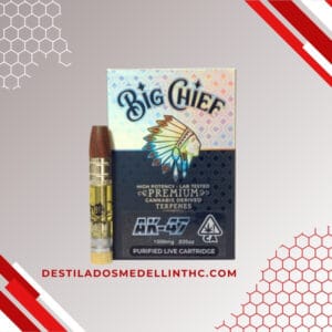 Cartuchos BIG CHIEF THC importados en Medellín | Cepas AK-47 y Mac & Chief disponibles en Destilados Medellín.
